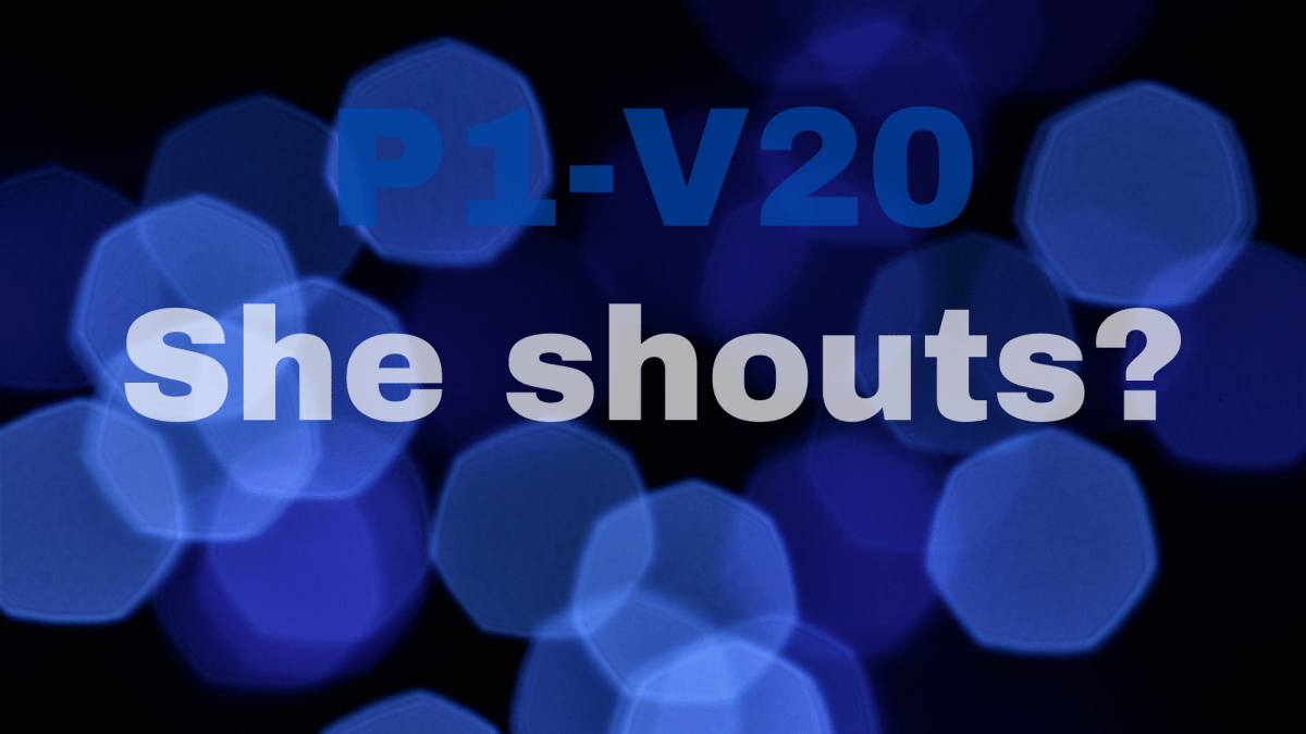 Wisdom shouts in the street |&nbsp;P1-V20