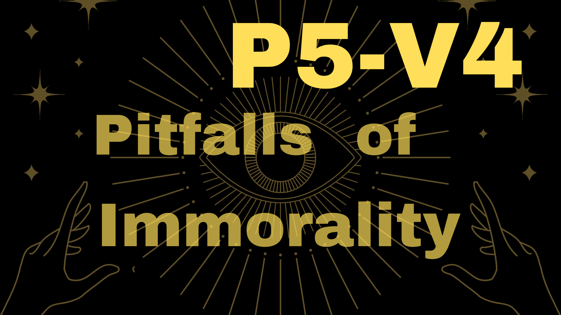 Seductress is bitter as wormwood and sharp as a two-edged sword | P5-V4